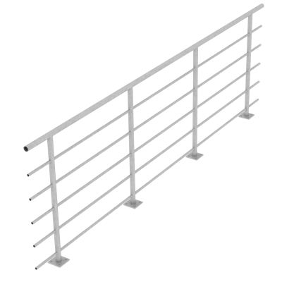 2.1 balustrada z poziomym wypełnieniem